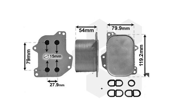 Oljekylare, motor