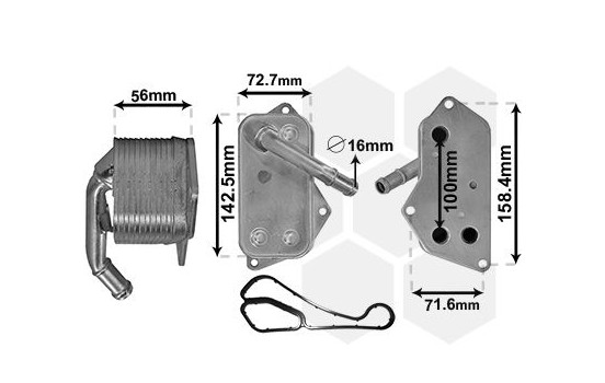 Oljekylare, motor