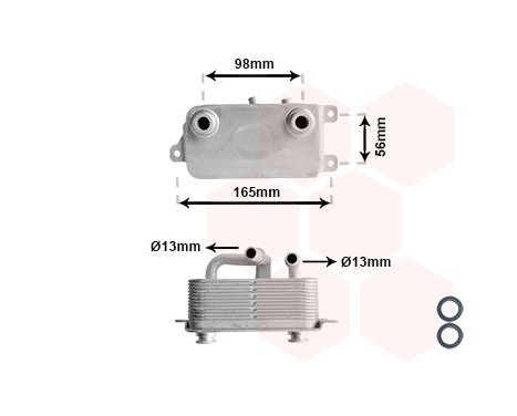 Oljekylare, motor, bild 2