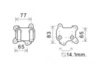 Oljekylare, motor