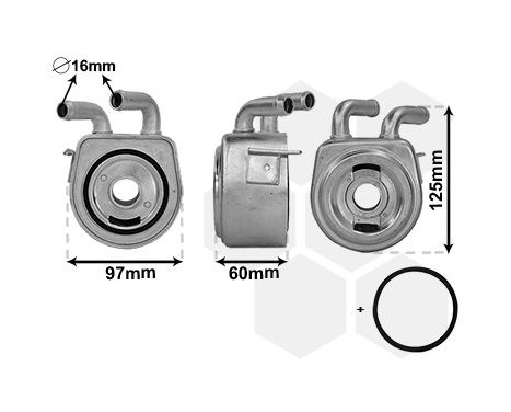 Oljekylare, motor