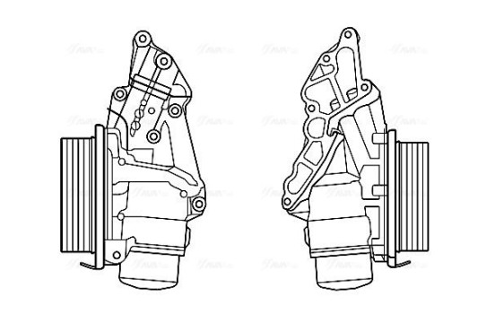 Oljekylare, motor