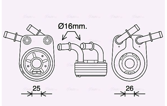 Oljekylare, motor