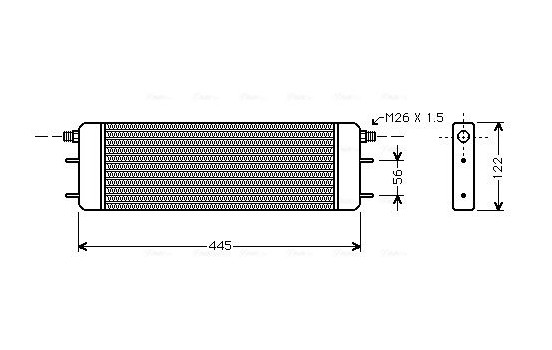 Oljekylare, motor