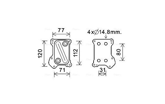 Oljekylare, motor