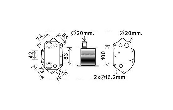 Oljekylare, motor