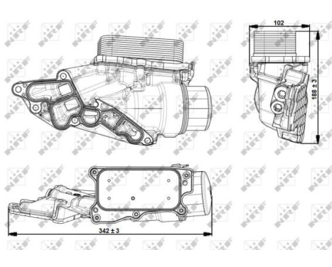 Oljekylare, motor, bild 5