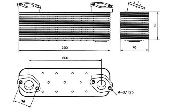 Oljekylare, motor, bild 4