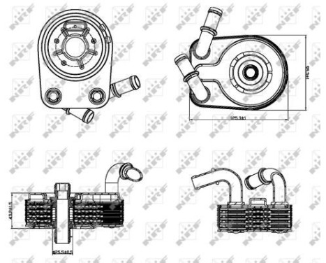 Oljekylare, motor, bild 5