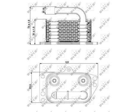 Oljekylare, motor, bild 5