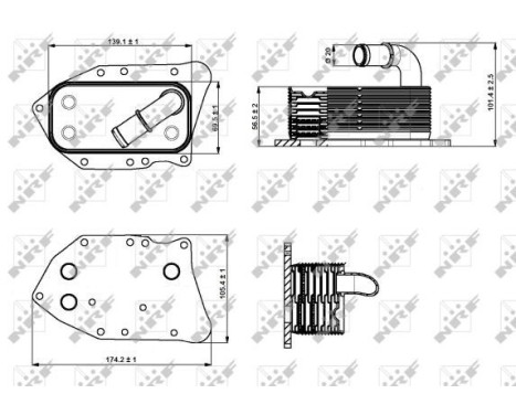 Oljekylare, motor, bild 5