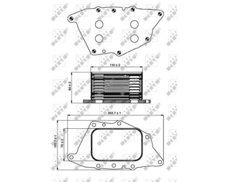 Oljekylare, motor, bild 5