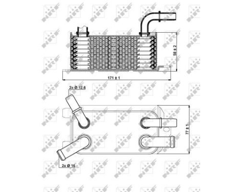 Oljekylare, motor, bild 5