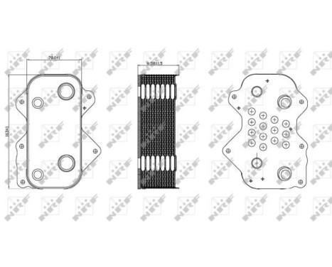 Oljekylare, motor, bild 5