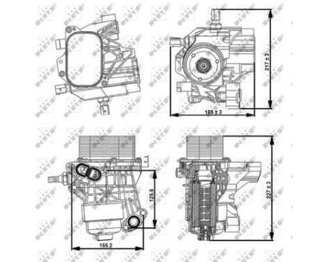 Oljekylare, motor, bild 5