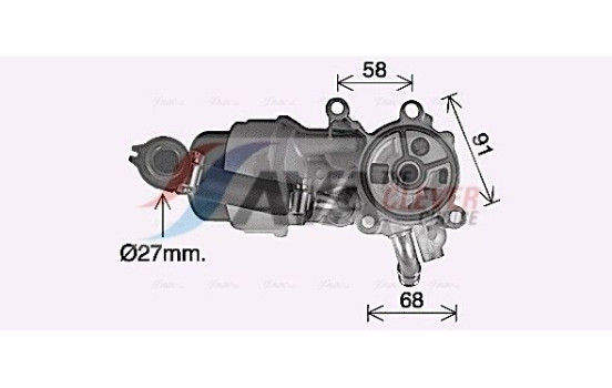 Oljekylare, motor, bild 3