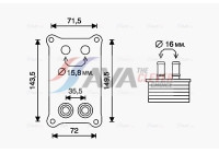 Oljekylare, motor