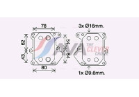 Oljekylare, motor