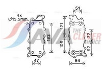 Oljekylare, motor