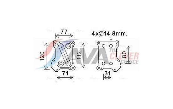 Oljekylare, motor