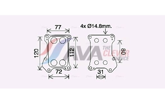 Oljekylare, motor
