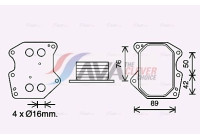Oljekylare, motor