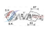 Oljekylare, motor