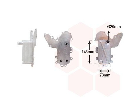 Oljekylare, motorolja 37013709 International Radiators