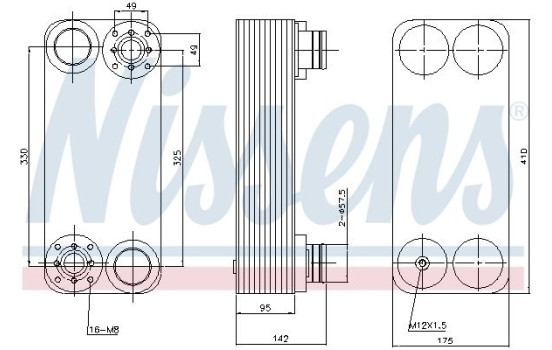 Oljekylare, retarder 90761 Nissens, bild 5