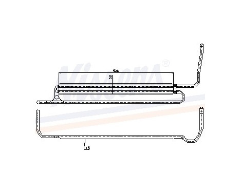 Oljekylare, styrning 90629 Nissens