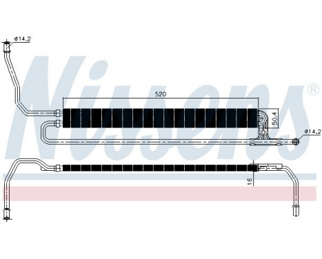 Oljekylare, styrning 90629 Nissens, bild 2