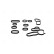 Packningssats, oljekylare 9070005 Nissens, miniatyr 3