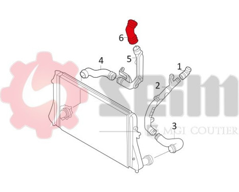 Laddluftslang, bild 3
