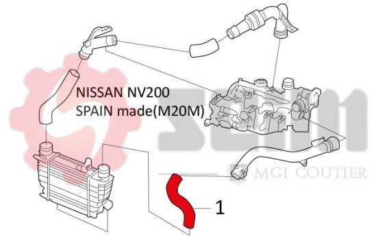 Laddluftslang, bild 2