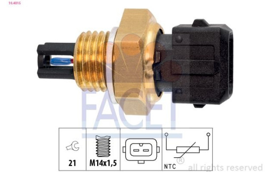 Sensor, insugslufttemperatur Made in Italy - OE Equivalent 10.4015 Facet