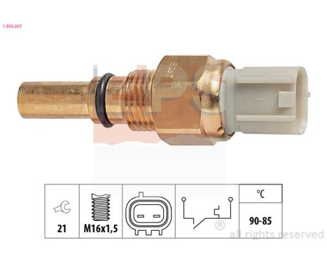 Termokontakt, kylarfläkt Made in Italy - OE Equivalent 1.850.267 EPS Facet