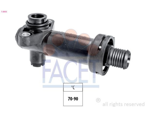Termostat, kylning-avgasåterföring Made in Italy - OE Equivalent 7.8835 Facet