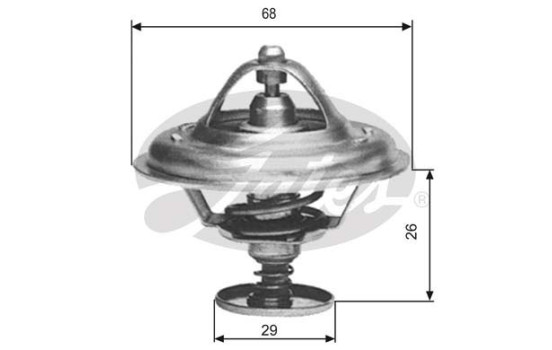 Termostat, kylvätska TH09781G1 Gates