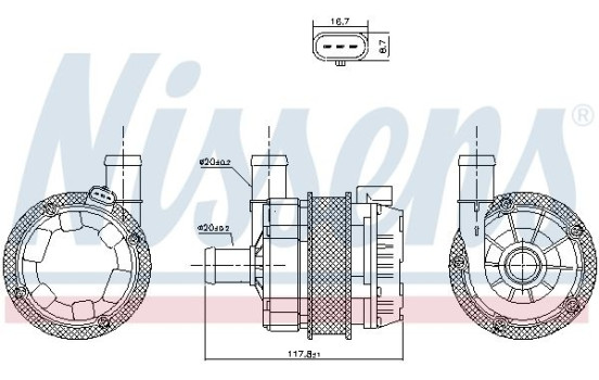 Extra vattenpump (kylvattenkrets) ** FÖRSTA MONTERING **