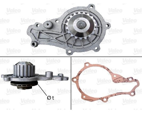 Vattenpump, motorkylning 506715 Valeo
