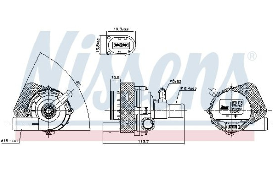 Vattenpump, motorkylning, bild 5