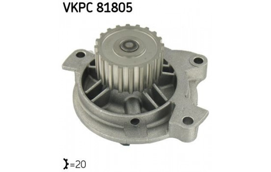 Vattenpump VKPC 81805 SKF