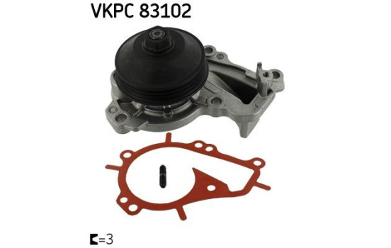 Vattenpump VKPC 83102 SKF