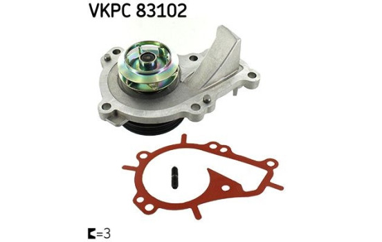 Vattenpump VKPC 83102 SKF, bild 2