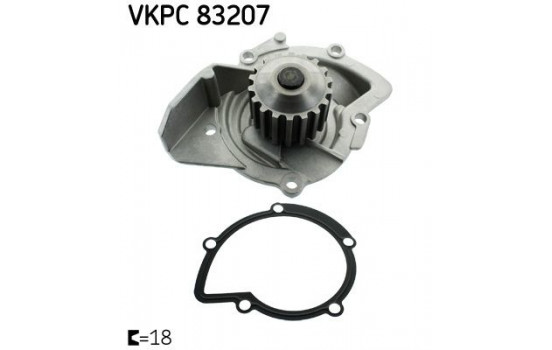 Vattenpump VKPC 83207 SKF