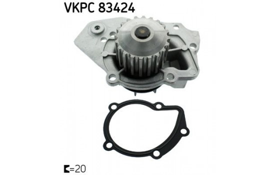 Vattenpump VKPC 83424 SKF