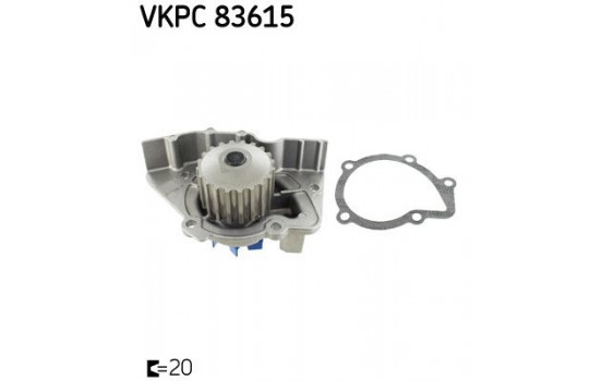 Vattenpump VKPC 83615 SKF