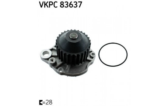 Vattenpump VKPC 83637 SKF