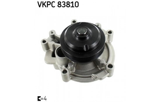 Vattenpump VKPC 83810 SKF