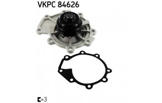 Vattenpump VKPC 84626 SKF